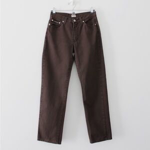 dolce & gabbana straight leg brown jeans